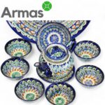 Uzbek classic tea set 10 items - Image 2