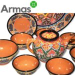 Uzbeku tējas servīzes komplekts "MOZAIKA" 10 priekšm. - Image 4