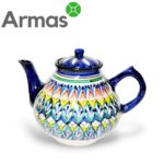 Узбекский заварочный чайник 2Л (Риштанская керамика)