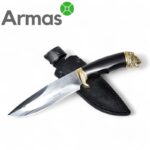 Kizlyar knife "SAFARI-1" (brass - lion, hornbeam)