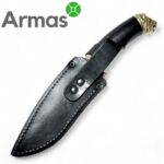 Kizlyar knife "SAFARI-1" (brass - lion, hornbeam) - Image 9