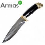 Kizlyar knife "SAFARI-1" (brass - lion, hornbeam) - Image 4