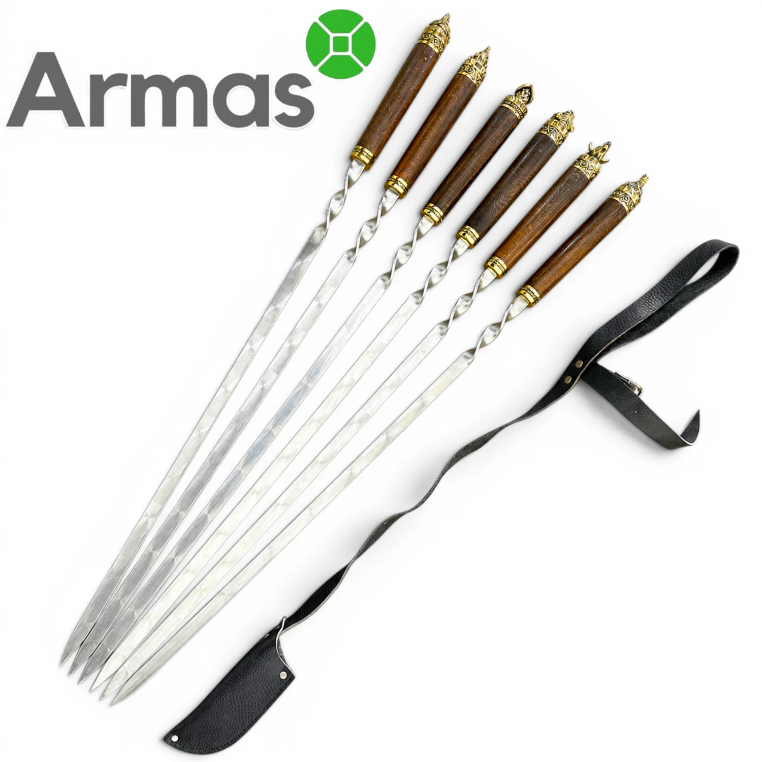 Šašliku iesmu komplekts MEŽA FAUNA 3x13x500mm