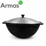 Uzbek Cast Iron Kazan 8 L with Lid - Image 4