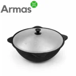 Uzbek Cast Iron Kazan 8 L with Lid - Image 6