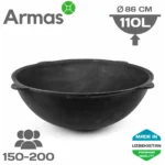 Uzbeku čuguna kazans 110 l