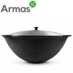 Uzbeku čuguna kazans 40 l ar vāku - Image 4