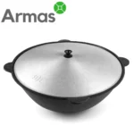 Uzbeku čuguna kazans 40 l ar vāku - Image 6