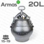 Oriģinālais Afgāņu kazans 20L melnais Rashko Baba