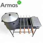 Мангал с печью 36 см (8–12 л казан) — изображение 3