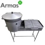 Мангал с печью 36 см (8–12 л казан) — изображение 4