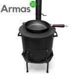 Krāsns kazanam 16–22L ar skursteni D44 cm, 3 mm - Image 22