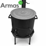 Krāsns kazanam 16–22L ar skursteni D44 cm, 3 mm - Image 23