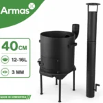 Krāsns kazanam 12–16L ar skursteni D40 cm, 3 mm