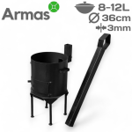 Oven Stove for 8-12L cauldron with chimney D36cm/3mm
