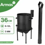 Krāsns kazanam 8–12L ar skursteni D36 cm