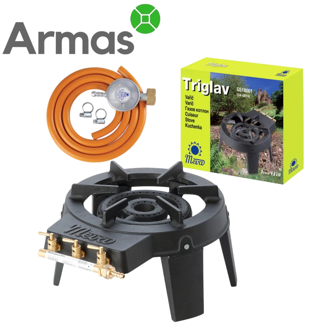 Čuguna gāzes plīts deglis 9kW TRIGLAV