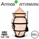 Tandīrs ATAMAN ar vāku dārzā