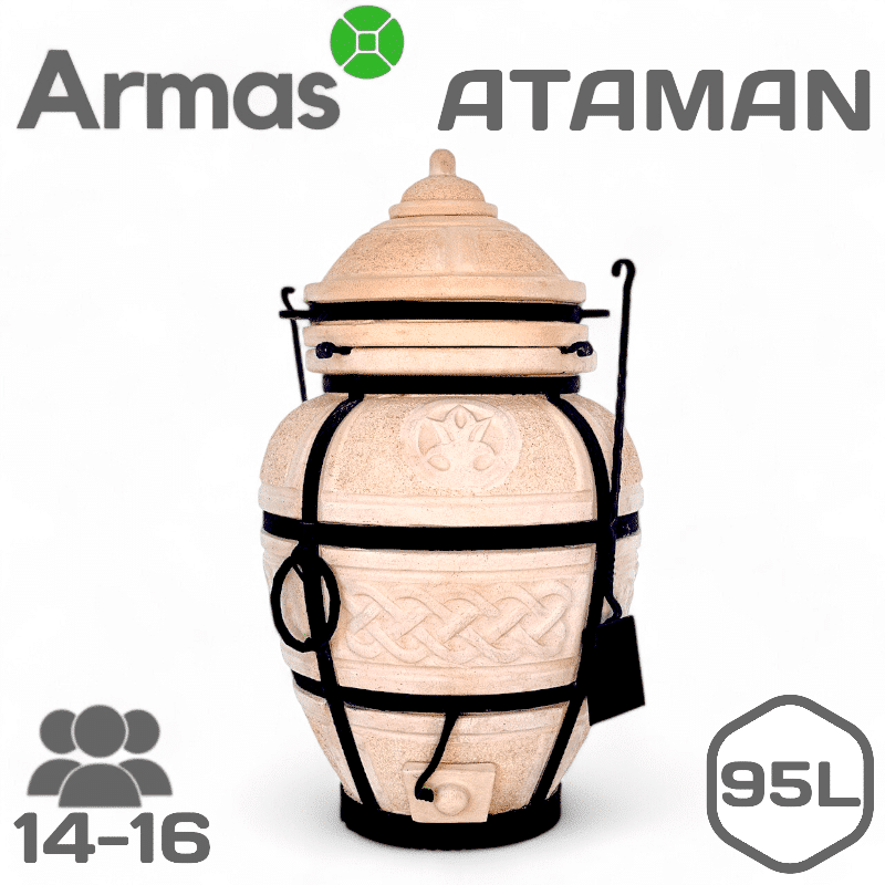 Tandīrs ATAMAN ar vāku dārzā