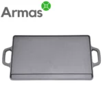 Cast iron grill pan smooth side 46×23 cm