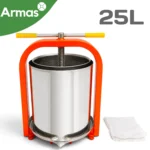 Sulu spiede – prese LAN 25L ar filtrēšanas maisiņu