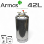Autoclave 42L stainless steel (0,5L/1L – 32/21 jars)