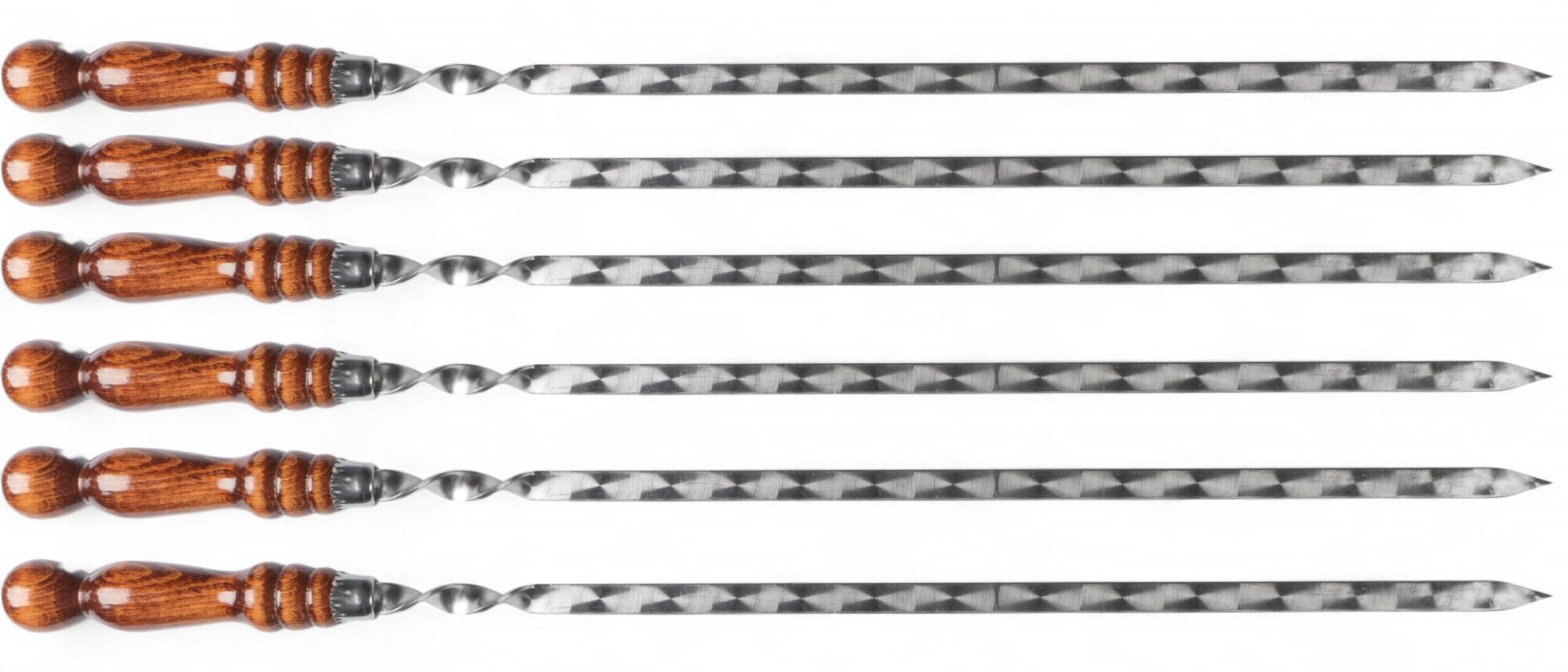 6 šašlika iesmi ar koka rokturi