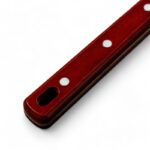 Skimmer spoon with holes made of stainless steel with a wooden handle 45cm - Image 3