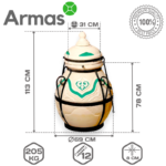 Tandirs DASTARHAN ar atvāžamu vāku - Image 2