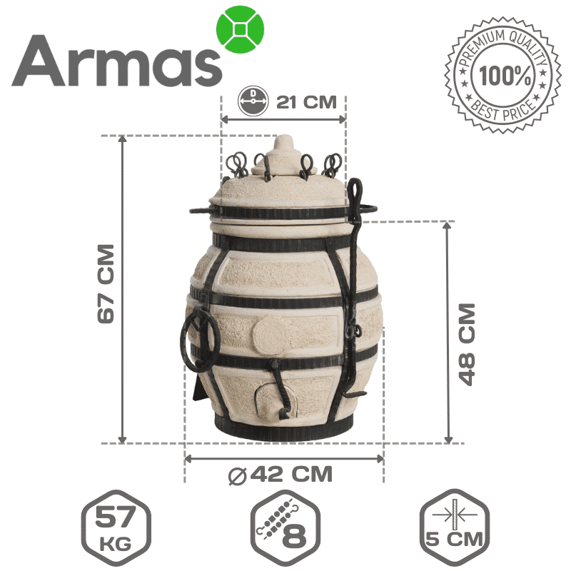 Tandirs DONSKOJ ar vaku darza