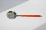 Slotted spoon with holes made of stainless steel with a wooden handle 40cm - Image 4