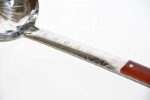 Stainless steel soup ladle with wooden handle 64cm - Image 7