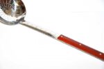 Stainless steel soup ladle with wooden handle 64cm - Image 5
