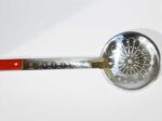 Slotted spoon with holes made of stainless steel with a wooden handle 64cm - Image 6