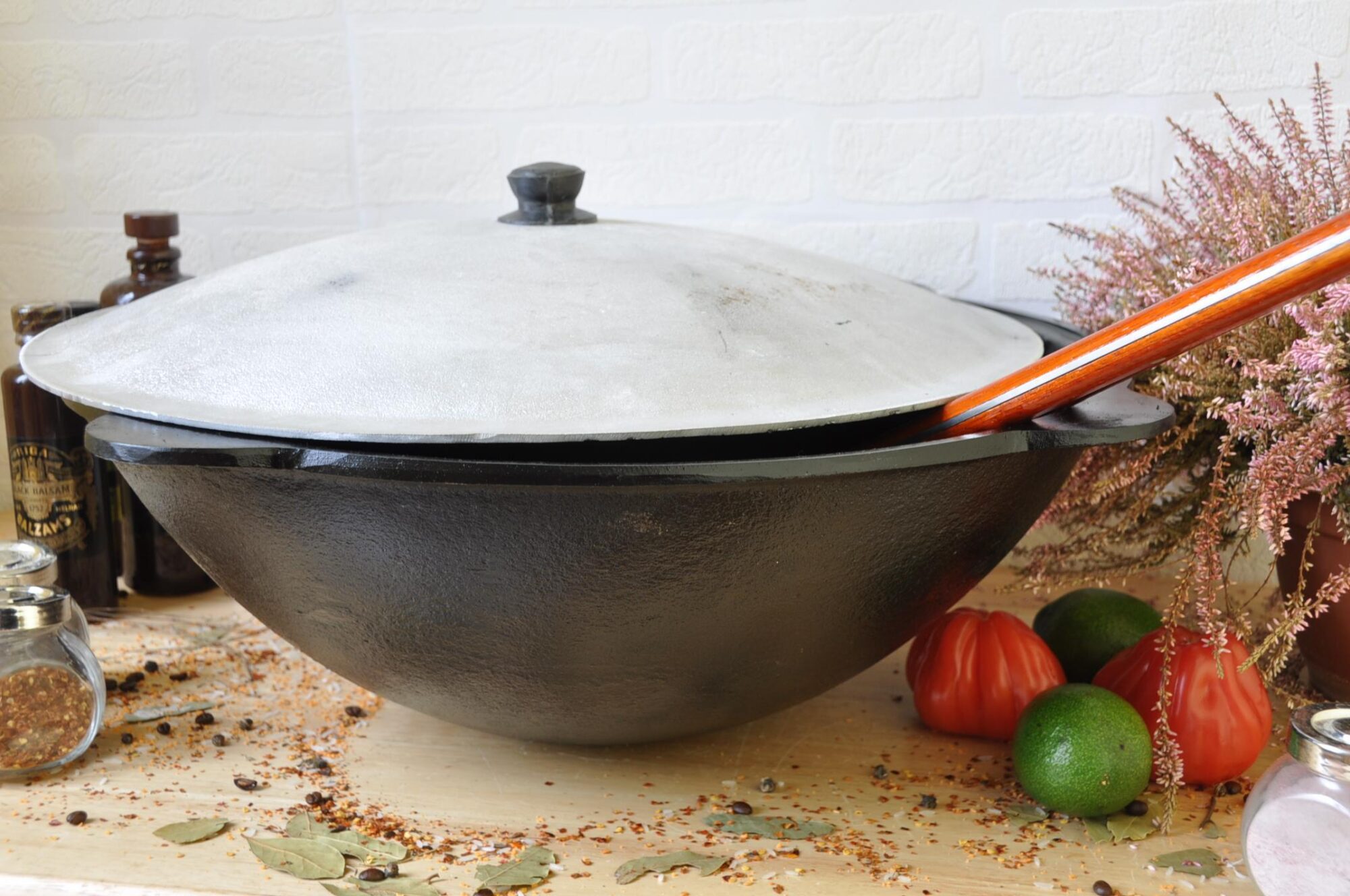 Узбекский чугунный казан 22Л с крышкой — изображение 4