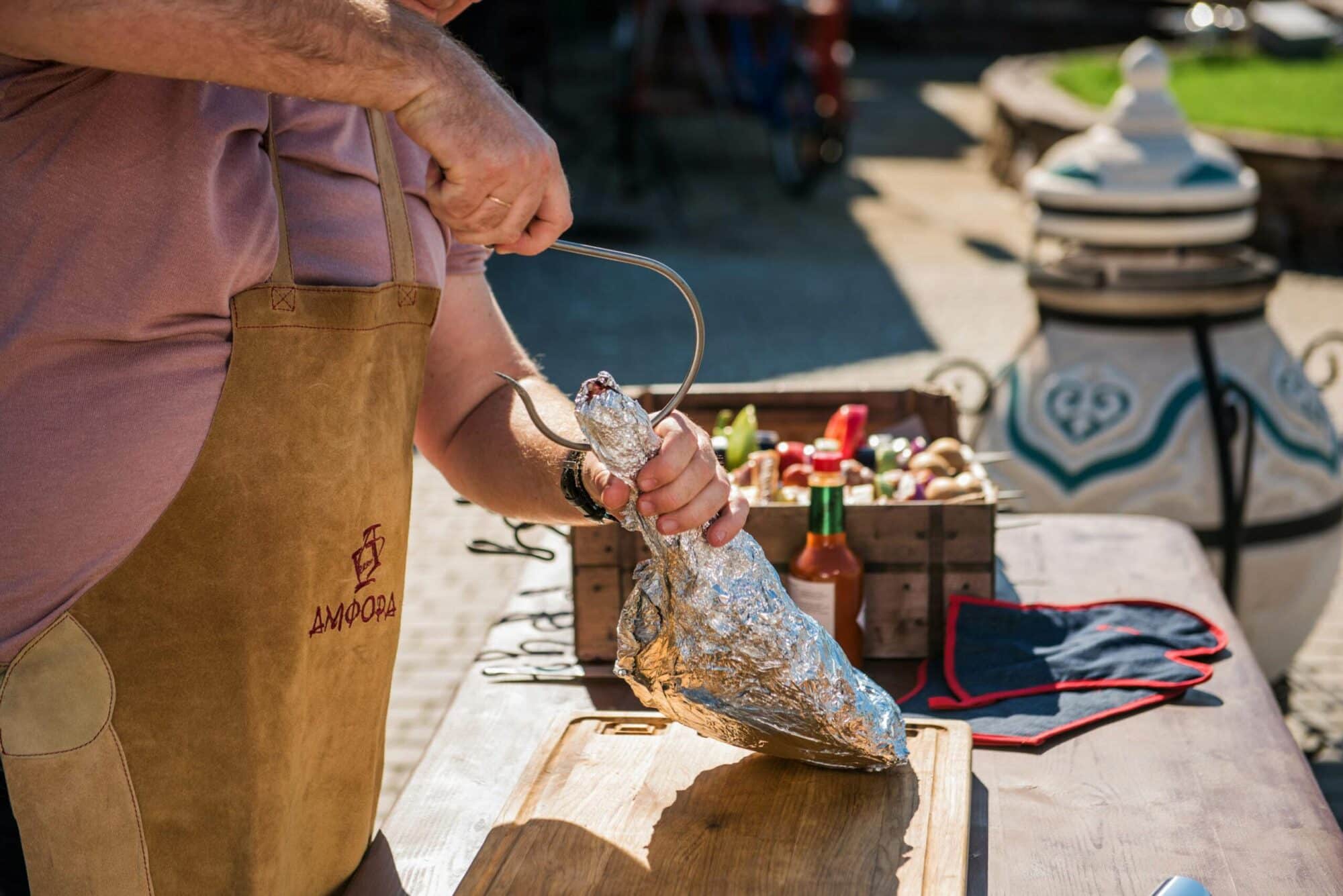 Тандыр ДАСТАРХАН с откидной крышкой — изображение 13