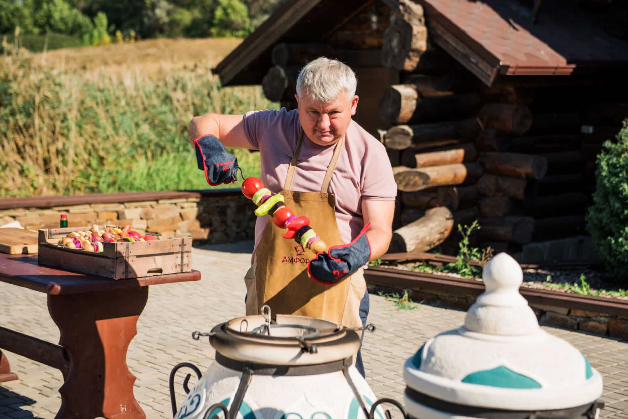 Тандыр ДАСТАРХАН с откидной крышкой — изображение 10