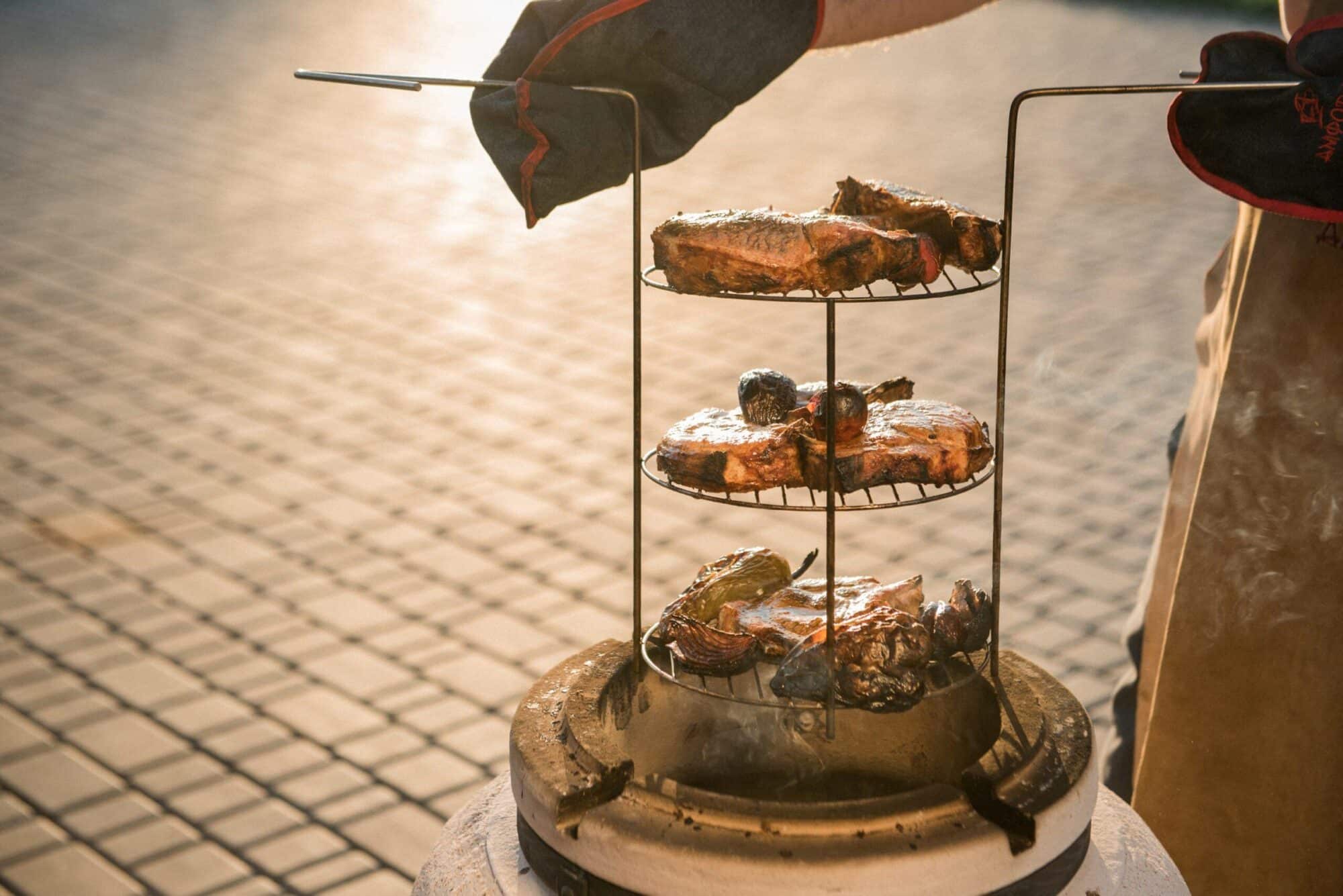 Решетка 4-ярусная (Размер Л/большая) АЛАДДИН, ДАСТАРХАН, АТАМАН, АЛАДДИН МИНИ, СКИФ — изображение 3