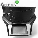 Oven Stove for 16-22L cauldron with chimney D44cm/3mm - Image 4