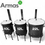 Oven Stove for 16-22L cauldron with chimney D44cm/3mm - Image 3