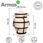 Компактный тандыр ЕСАУЛ для запекания и гриля