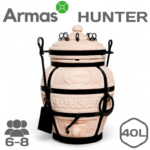 Tandīrs OHOTNIK ar vāku dārzā