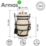 Kompakts tandīrs OHOTNIK cepšanai un grilēšanai