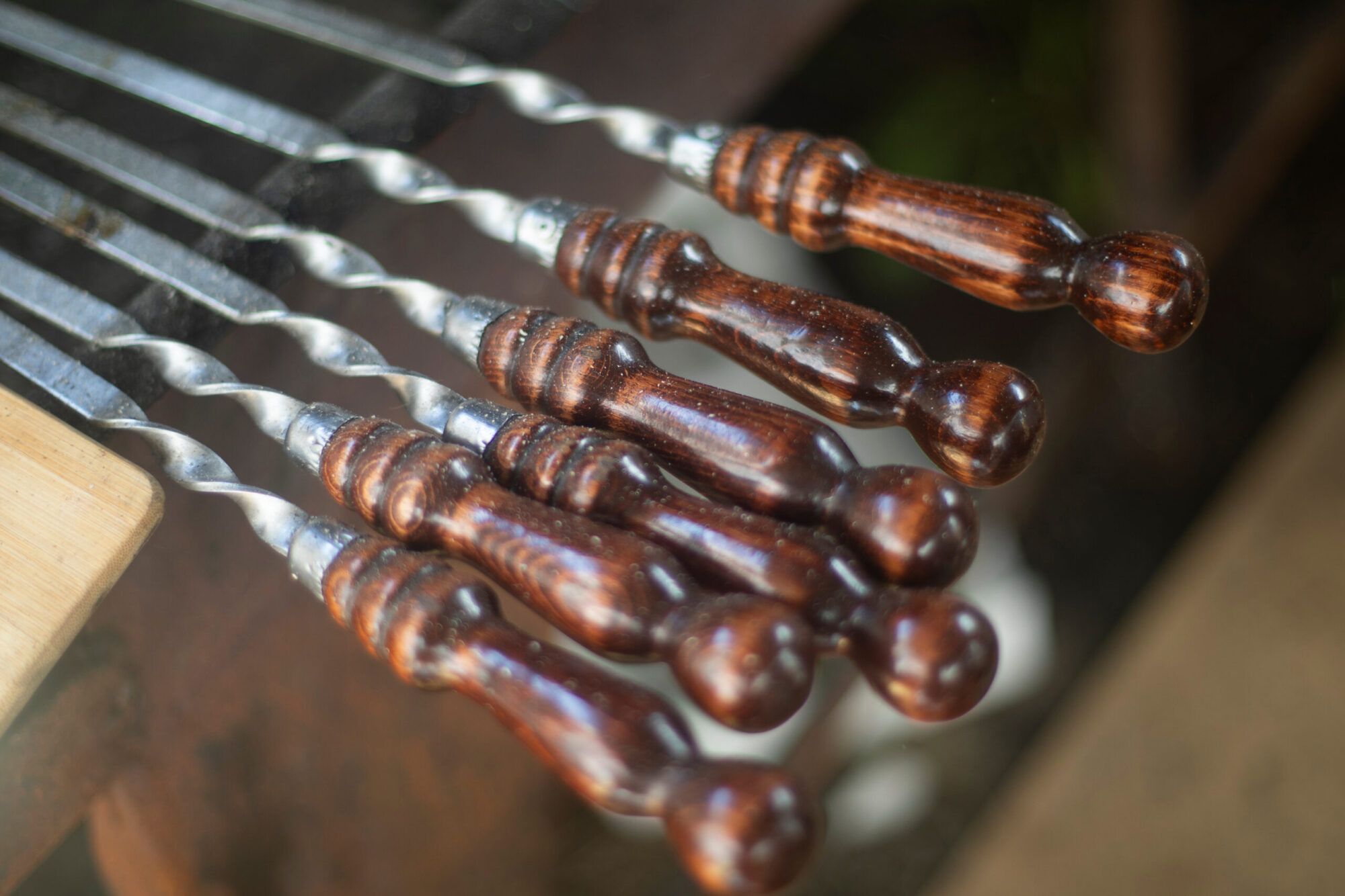 Metāla šašliku iesms no nerūsējošā tērauda 3x12x450mm - Image 4