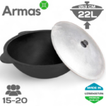 Uzbeku čuguna kazans 22l