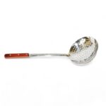 Kauss ar caurumiem no nerūsējoša tērauda ar koka kātu 50cm - Image 4