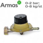 Regulējams gāzes reduktors (0-2 bar; 0-8 kg/st)