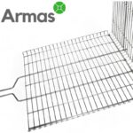 Профессиональная решетка-гриль из нержавеющей стали 460×460 см + веер для мангала — изображение 3