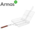 Профессиональная решетка-гриль из нержавеющей стали 330×320 см + веер для мангала — изображение 3