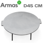 Чугунная сковорода садж с ножками 45 см